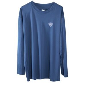 Adidas Notre Dame Fighting Irish Long Sleeve Athletic Shirt Men's L Navy Blue